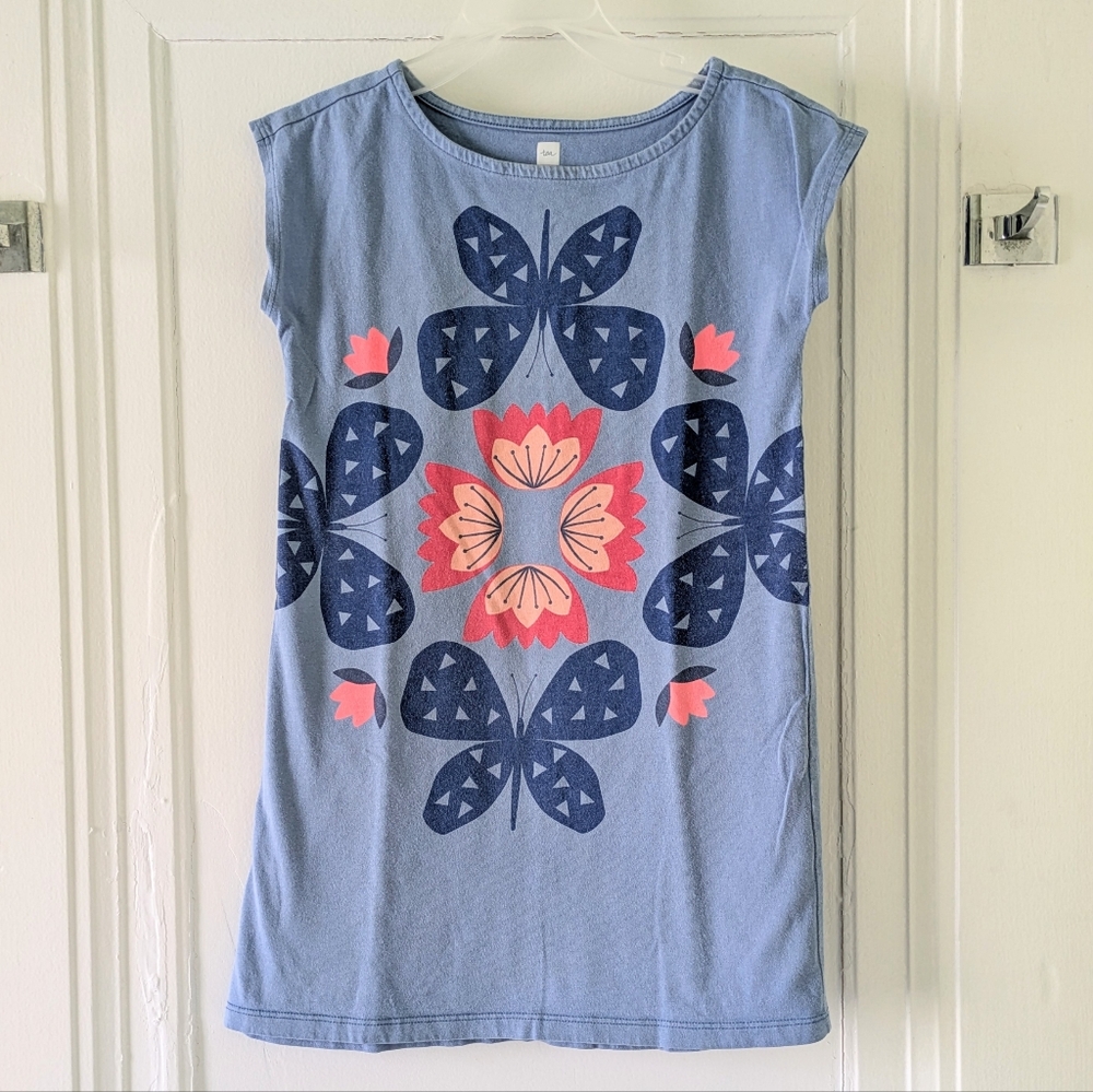 Tea Collection Cap Sleeve Butterfly Dress